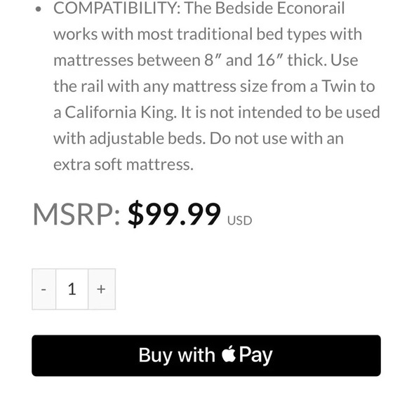 Stander Bedside EconoRail • NWT - Picture 7 of 10